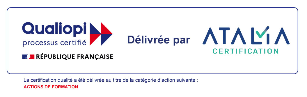Certification Qualiopi délivrée par Atalia